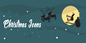 32 Free Christmas Icons (outlined, filled and colored)