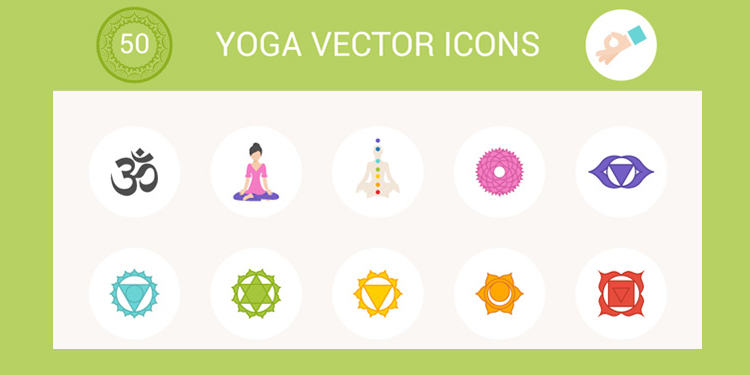 Free Download: 50 Yoga Icons (PSD, SVG, PNG, AI, EPS)