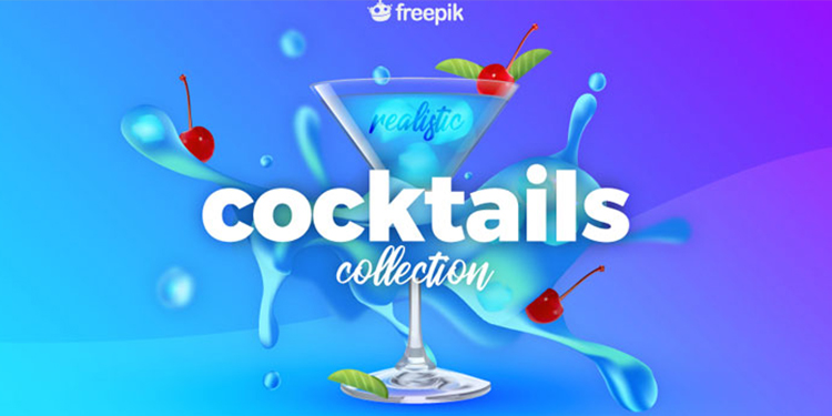 Free Download : Cocktails Vector Graphics