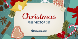 Free Christmas Vector Set (Cards, Backgrounds, Patterns etc.)